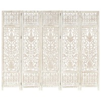 Whittier Hand carved Room Divider Solid Mango Wood