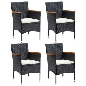 Garden Dining Chairs 4 pcs Poly Rattan Range 2
