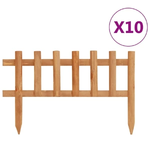Lawn Edgings 10 pcs Firwood 4.4 m Garden Edging
