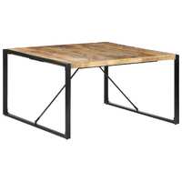 Dining Table 140 by 140 by 75 cm Solid Wood