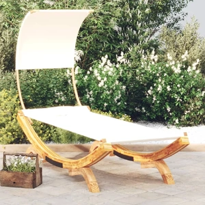 Outdoor Lounge Bed with Canopy Solid Bent Wood Hammock With Canopy Range 2