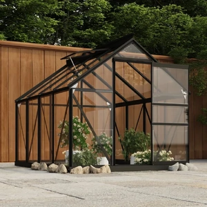 Glass Greenhouse Anthracite Aluminium