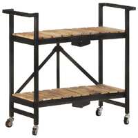 Kitchen Trolley 87 by 36 by 81 cm Solid