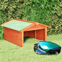 Robotic Lawn Mower Garage 72 by 87 by 50 cm Solid Firwood