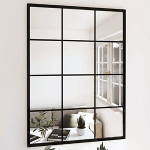 Wall Mirror Metal Black