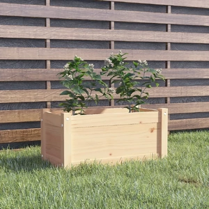 Garden Planter 60 by 31 by 31 cm Solid Pinewood