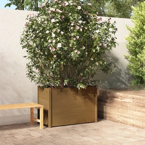 Garden Planter 100 by 50 by 70 cm Solid Pinewood