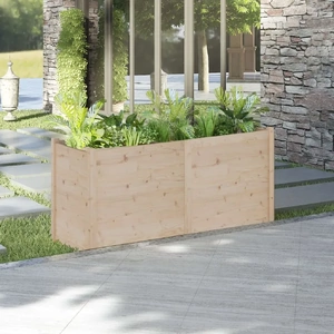 Garden Planter 150 by 50 by 70 cm Solid Pinewood