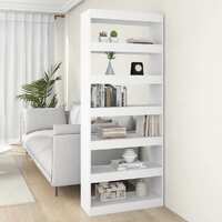 Opelika Book Cabinet Room Divider 80 by 30 by 198 cm Engineered Wood