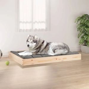 Dog Bed 101.5 by 74 by 9 cm Solid Wood Pine
