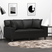 Throw Pillows 40 by 40 cm Faux Leather 2 pcs