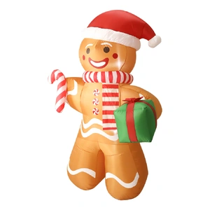 Christmas Inflatable Outdoor Gingerbread Man 2.5M