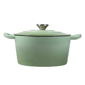  4L Enamel Dutch Oven Pot in Green Colour