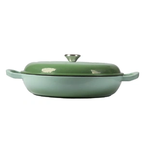  3.5L Enamel Dutch Oven Pan in Green Colour