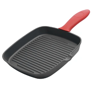 Cast Iron Square Grill Pan with Spouts Cookware