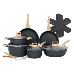 16-Piece Non Stick Cookware Set Kitchen Fry Pan
