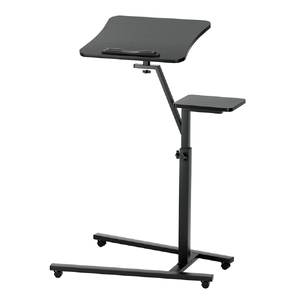 Laptop Desk Computer Table Height Adjustable Tiltable Mouse Board Black