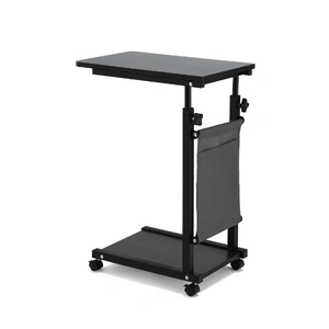 Artiss Laptop Desk Height Adjustable Mobile Workstation Computer Desks 48CM Black