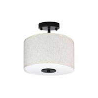 Ceiling Pendant Light 28cm Led Modern Lamp Home Lighting Linen Shade