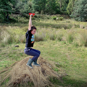 Lifespan Kids Woomera Flying Fox + Red Monkey Swing 