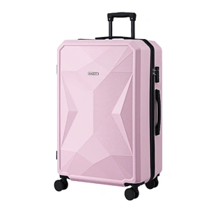 Wanderlite 28" Luggage Suitcase Trolley Travel Lightweight TSA Hardshell Pink