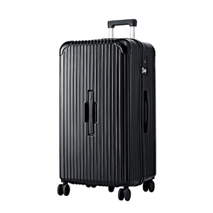Wanderlite 32" Trunk Luggage Suitcase Travel 5 Wheels Type-C Port TSA Black