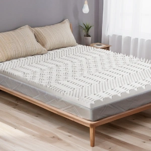 Memory Foam Mattress Topper 7-Zone Airflow Pad 8cm Double White