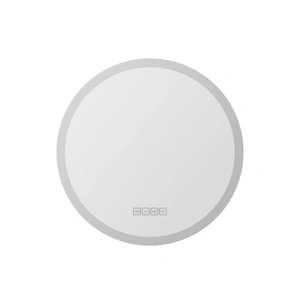 Bluetooth LED Wall Mirror With Light 50CM Bathroom Decor Round Mirrors