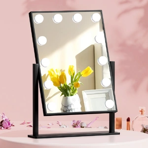 Embellir Makeup Mirror 30x48cm Hollywood Vanity with LED Light Rotation Tabletop