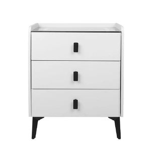 Levede Bedside Table LED Lights Drawers Storage