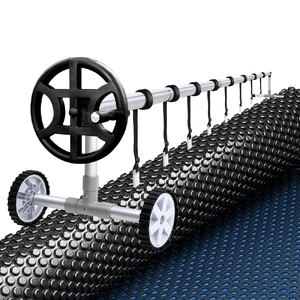 Aqua Buddy Pool Cover 600 Micron 7x4m w/ Roller 4m Swimming Pools Black Solar Blanket