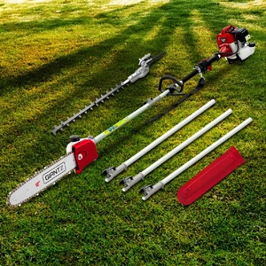 Pole Chainsaw 2 Stroke Petrol Tree Pruner Long Reach Saw 12 Inch Bar 2 In 1