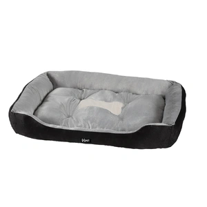 i.Pet Bed Dog Cat Calming Soft Sleeping Comfy Plush Mat Cave Washable Black