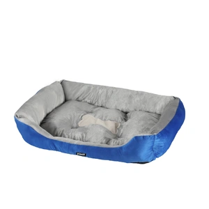 i.Pet Bed Dog Cat Calming Soft Mat Sleeping Comfy Plush Cave Washable Blue