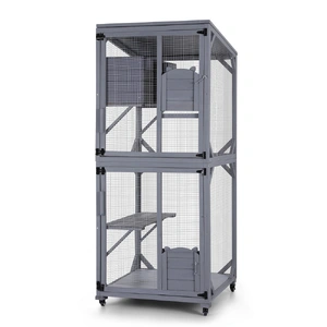 i.Pet Cat House Wooden 180cm Rabbit Hutch Pet Condo Small Dog Enclosure Cage