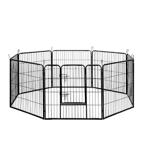 32" 8 Panel Dog Playpen Pet Exercise Cage Enclosure Fence Play Pen