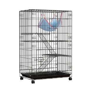 Rabbit Cage 100cm Hutch 3 Level Indoor Guinea Pig Ferret