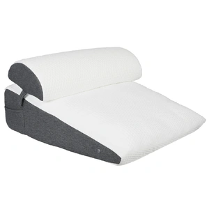 Dreamz Memory Foam Wedge Pillow Bed Back Neck Support Leg Raiser Cushion