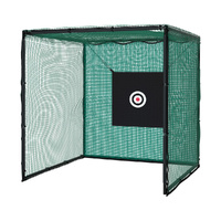 3m Golf Practice Net Hitting Cage with Steel Frame Baseball Training