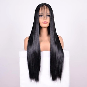 1 Style Straight Lace Front Human Hair Wig - 16