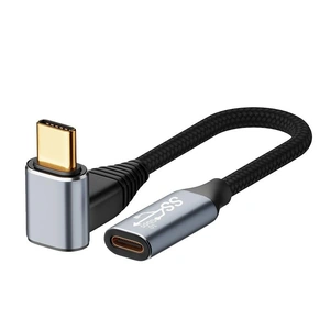 1.5M Usb-C Male To Female Stereo Curved Extension Cable For Steam Deck - 100W
