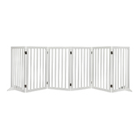  Wooden Pet Gate Dog Fence Safety White 10 Pack