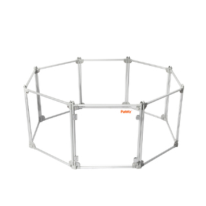  Pet Playpen Transparent Acrylic Clear Folding Dog Fence Kennel 8 Panel