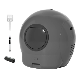 Automatic Cat Litter Box Large Self-Cleaning Grey