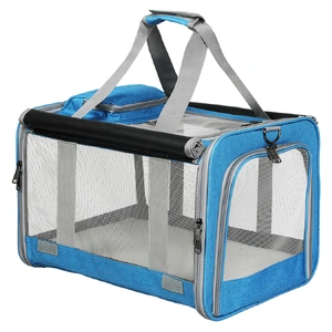 Pawz 3 in 1 Pet Soft Crate Dog Cat Carrier L Size Blue
