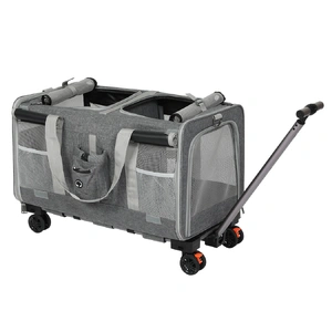 Pawz Pet Carrier 4 Wheel Portable Rolling Foldable