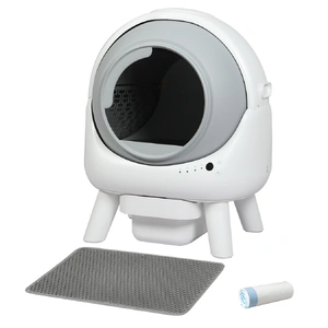 Smart Self Cleaning Cat Litter Box APP Control White