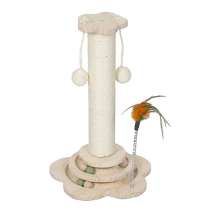 Cat Scratcher Wooden Scratching Post