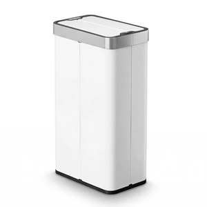 Rubbish Bin 70L Automatic Sensor Kitchen Bin, Slim Smart Garbage Can Touchless Rectangular with Liner Holder, Fully Closed Lid for Bedroom, Bathroom, 