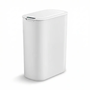 Automatic Trash Bin with Lid 25L Motion Sensor Kitchen Bin Touchless Garbage Can Plastic Slim Rubbish Bin with Liner Holder for Kitchen, Home, Office,